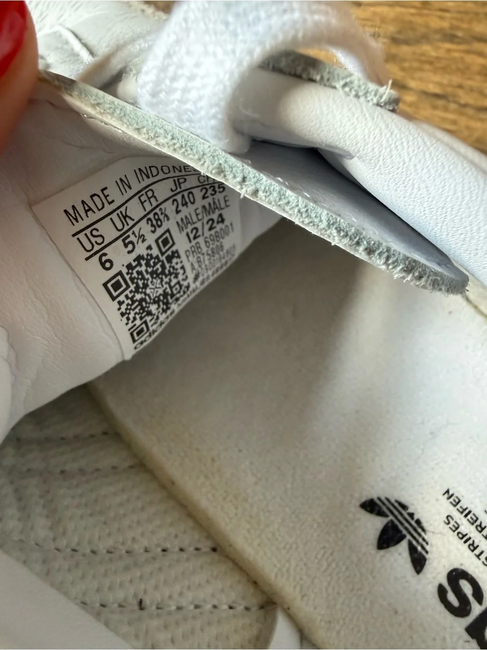 adidas worn one
